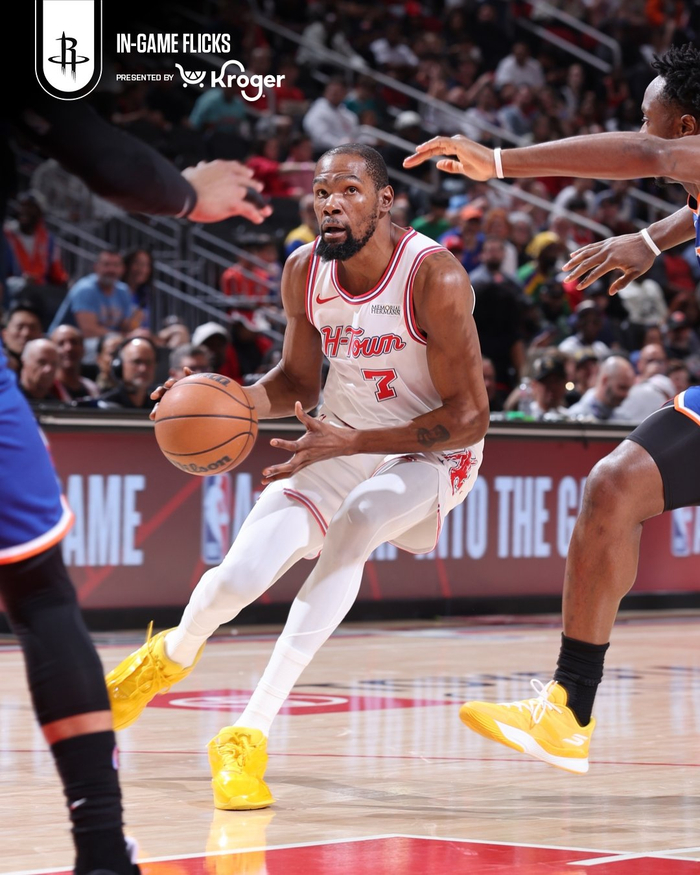 火箭半场63-50大胜尼克斯 杜兰特砍18+5+4引领进